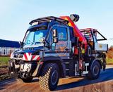 Unimog U535 PK34002 Wechselbrücke Arbeitsbühne Wendegab