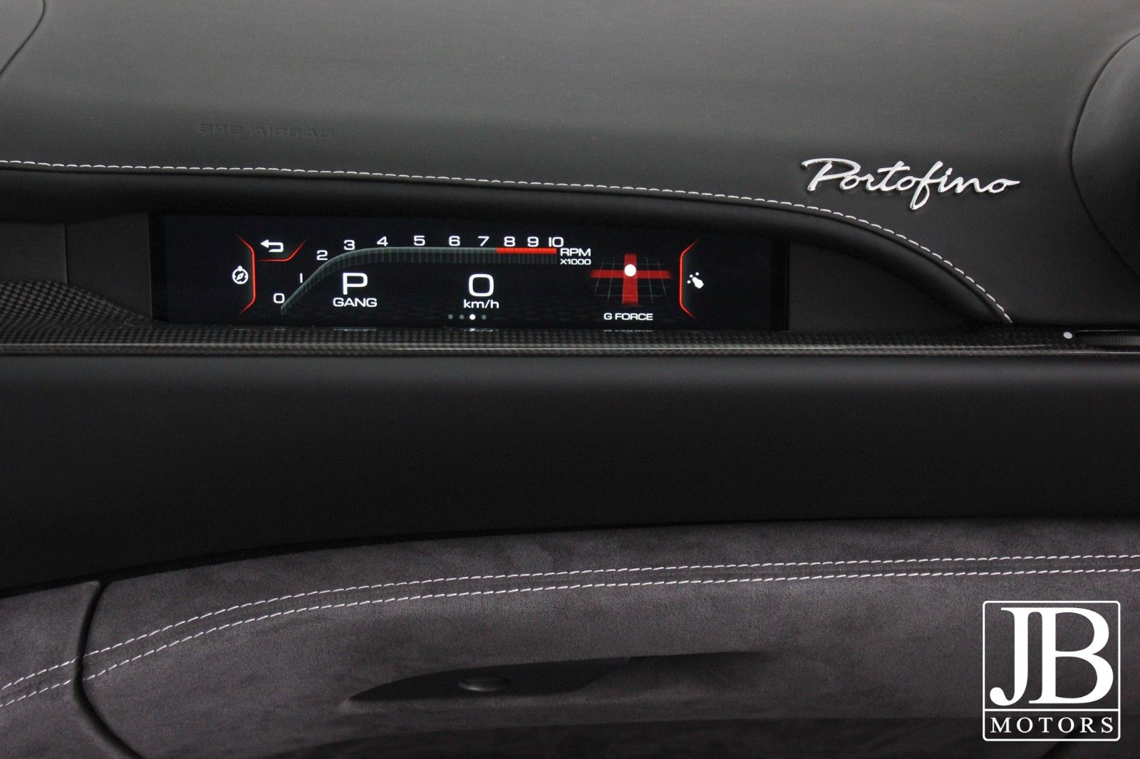 Fahrzeugabbildung Ferrari Portofino LED Beifahrer Display Alcantara