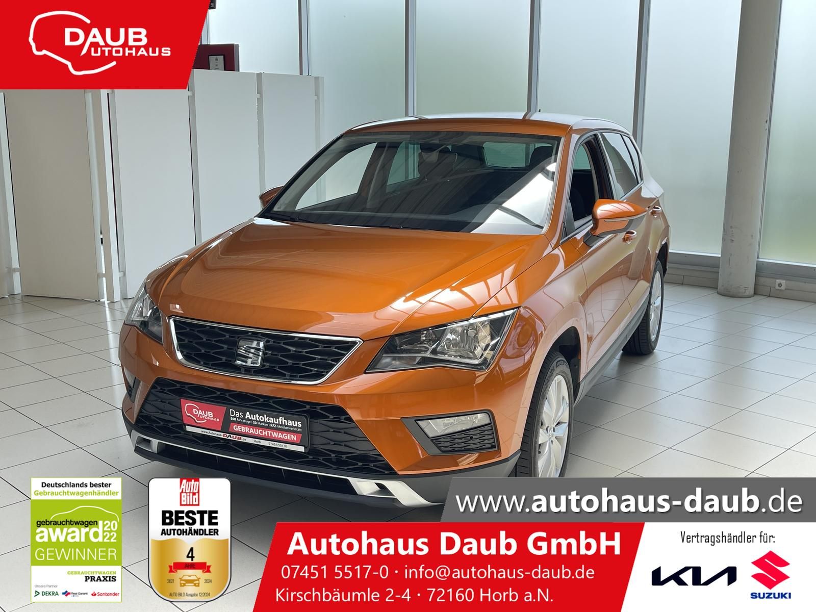 SEAT Ateca 1.5 TSI ACT Style+DSG+Navi+Touch+Alu+uvm++