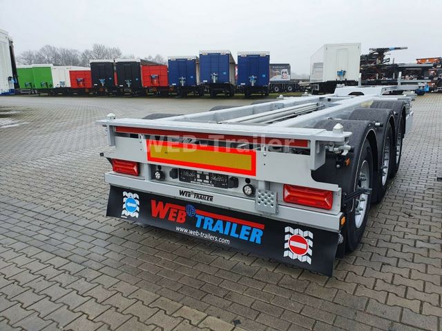 Web-Trailer COS-27 Mitten-Heckschieber Chassis 45ft