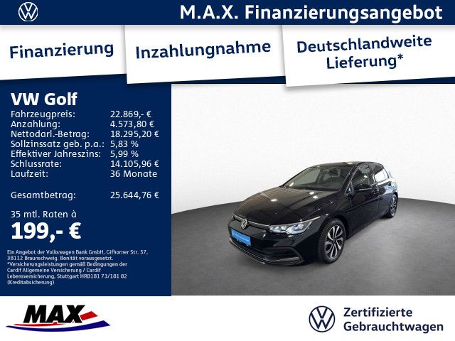 Golf VIII 2.0 TDI DSG LIFE IQ.LIGHT+AHK+PANO+HUD