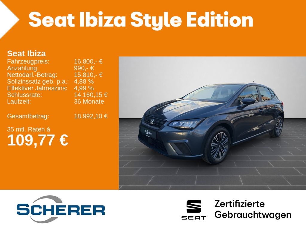 Seat Ibiza Style 1.0 TSI Full Link Fahrassistenz M LE