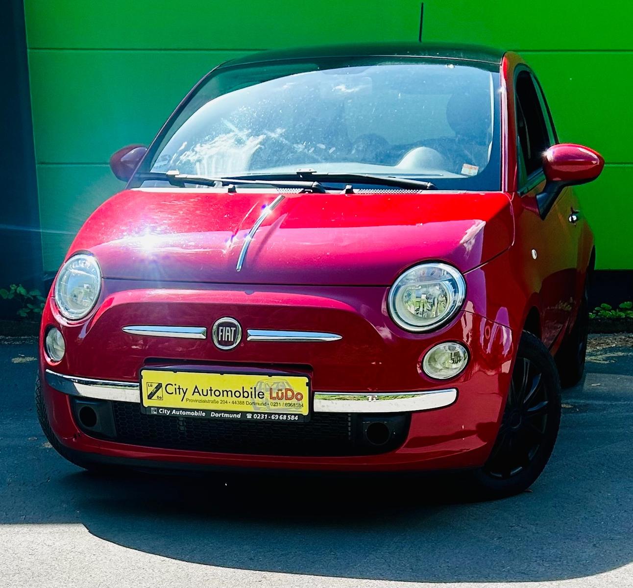 Fiat 500 Lounge, Klima, Glasdach, Einparkhilfe