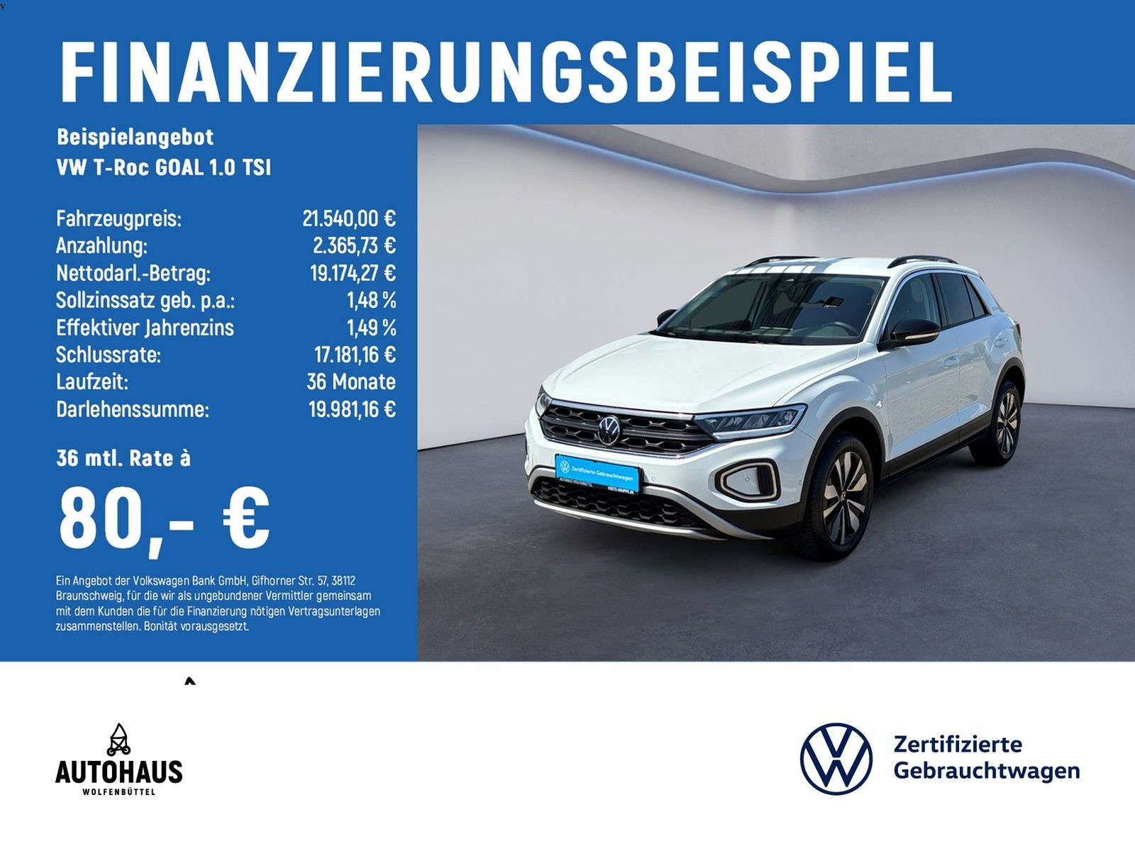 Volkswagen T-Roc GOAL 1.0 TSI NAVI LED App-Connect foto 1