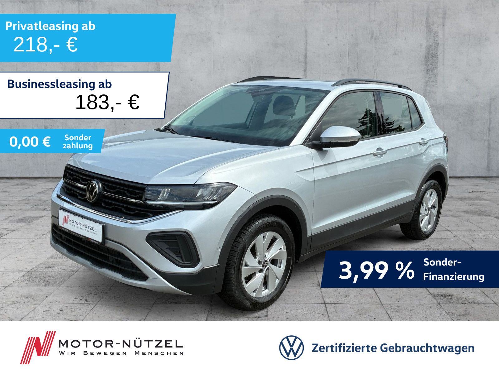 Volkswagen T-Cross 1.0 TSI LIFE 5JG+LED+NAVI+ACC+SHZ+DAB+16