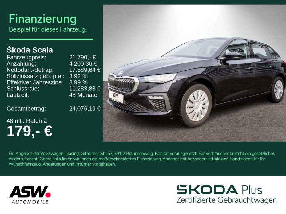 Skoda Scala Essence 1.0TSI DSG LED Klima PDC SHZ AHK