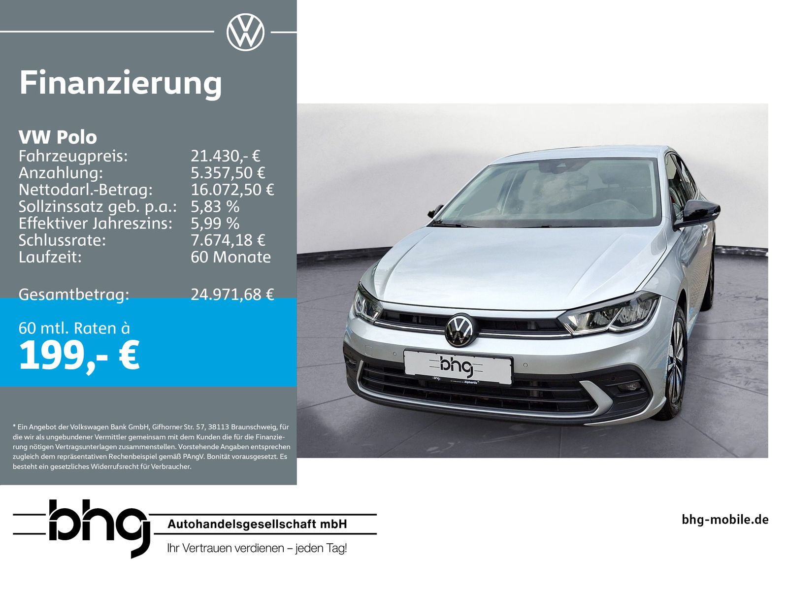 Volkswagen Polo Life 1,0 l TSI DSG AHK