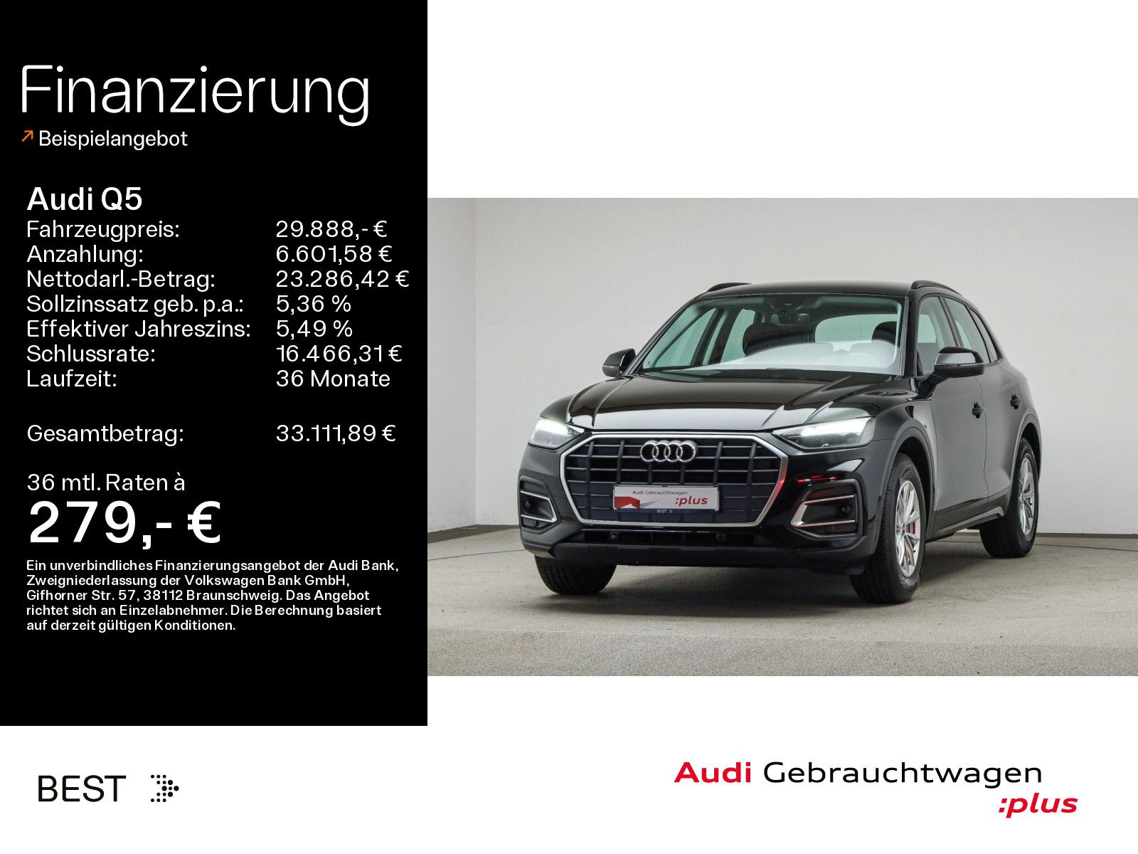 AUDI Q5 35 TDI AHK, Tour &amp; Stadt, Sound, Navi