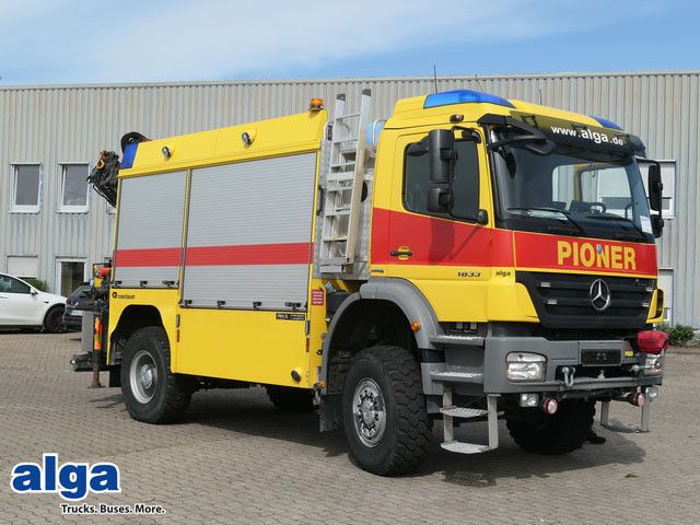 Mercedes-Benz 1833 Axor 4x4, Kran Palfinger, Rosenbauer, AHK