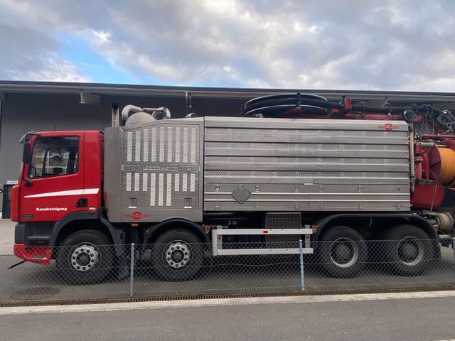 DAF F85 CV 430 8x4  Cappellotto Cap Combi Inox Funk