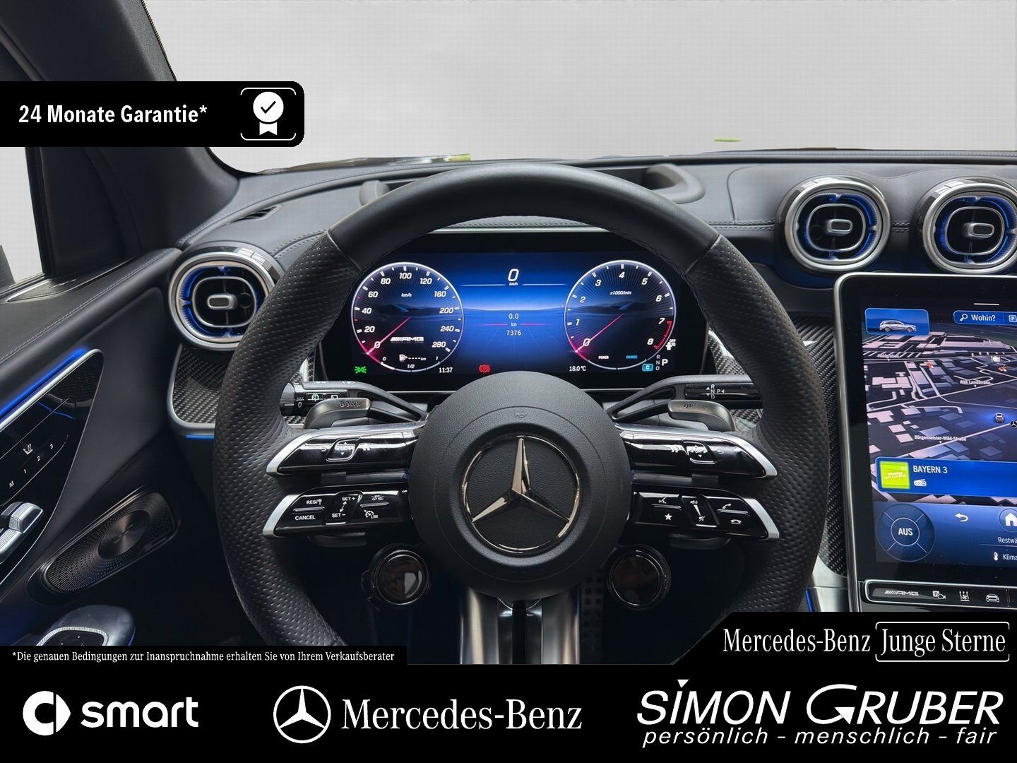 Fahrzeugabbildung Mercedes-Benz GLC 43 4M Night Carbon Nappa Pano Premium+ AHK