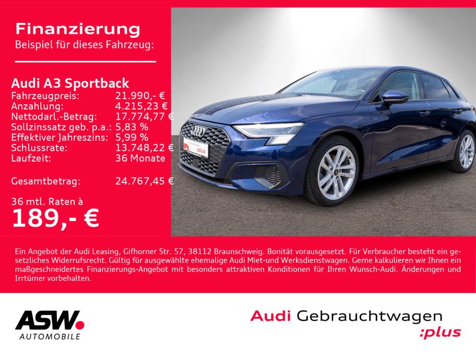 Audi A3 Sportback S line 30TDI Stron LED Navi SHZ RFK, миниатюра 2