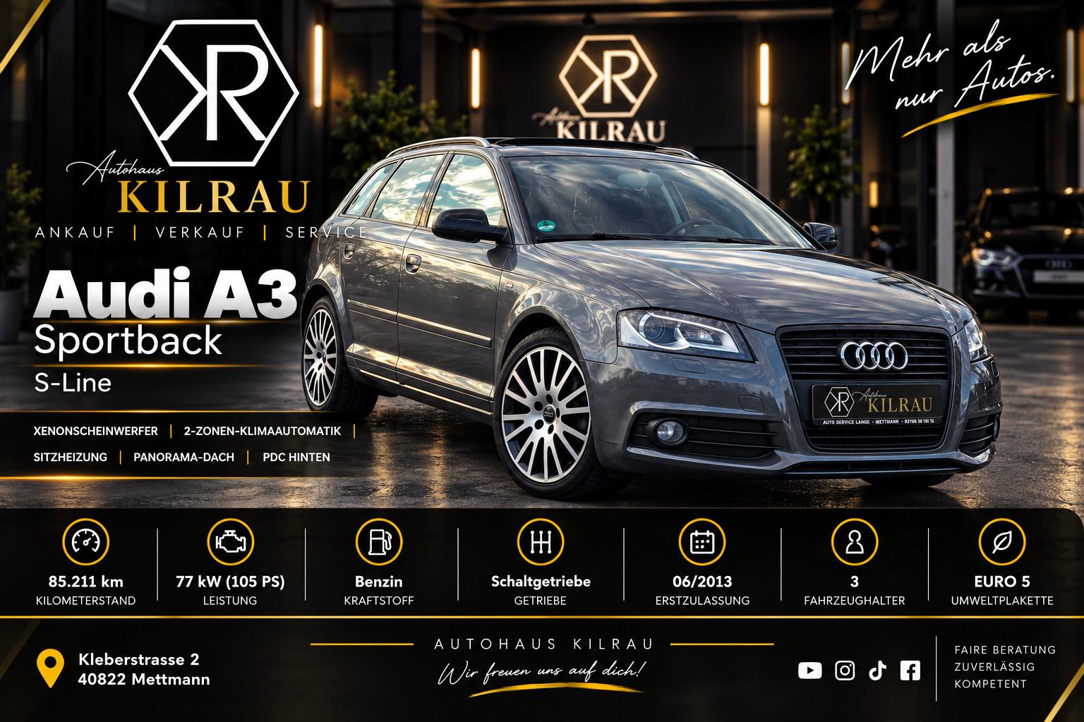 Audi A3 8P Facelift Sportback 1.2 TFSI S-Line