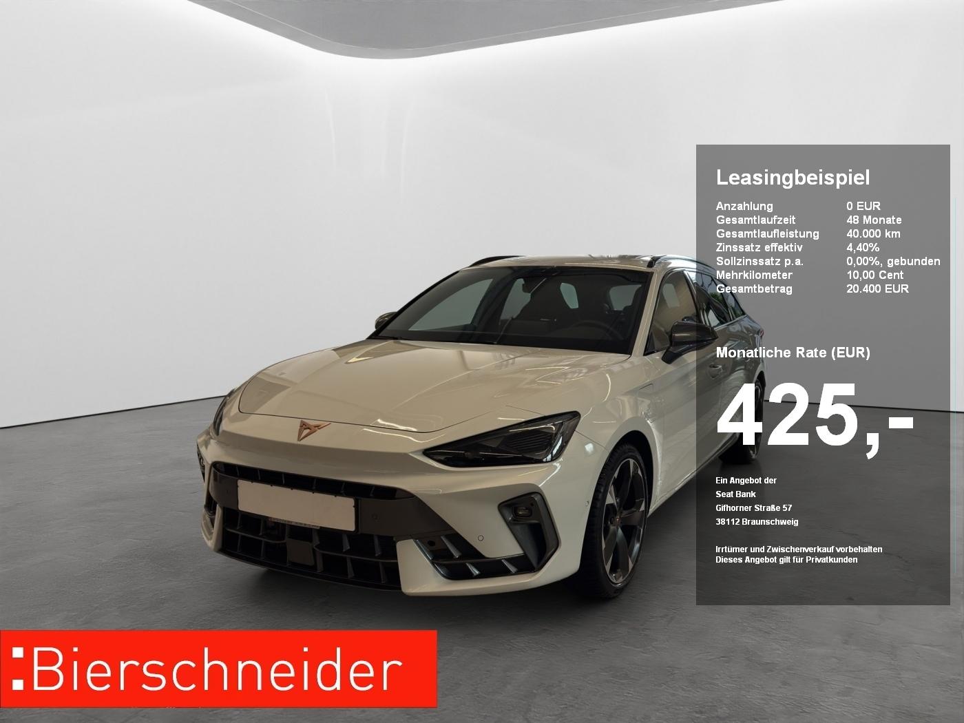 Cupra Leon SP 1.5 e-Hybrid DSG ab 399.- EUR mtl. 1000.