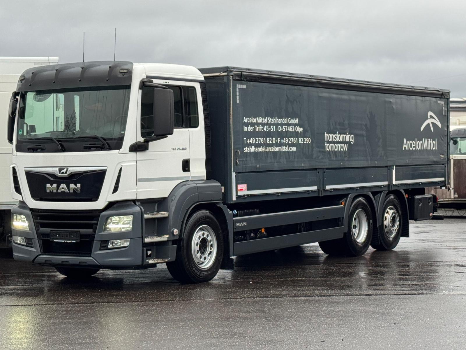 MAN TGS 26.460 L / LENKACHSE / STAHLPRITSCHE