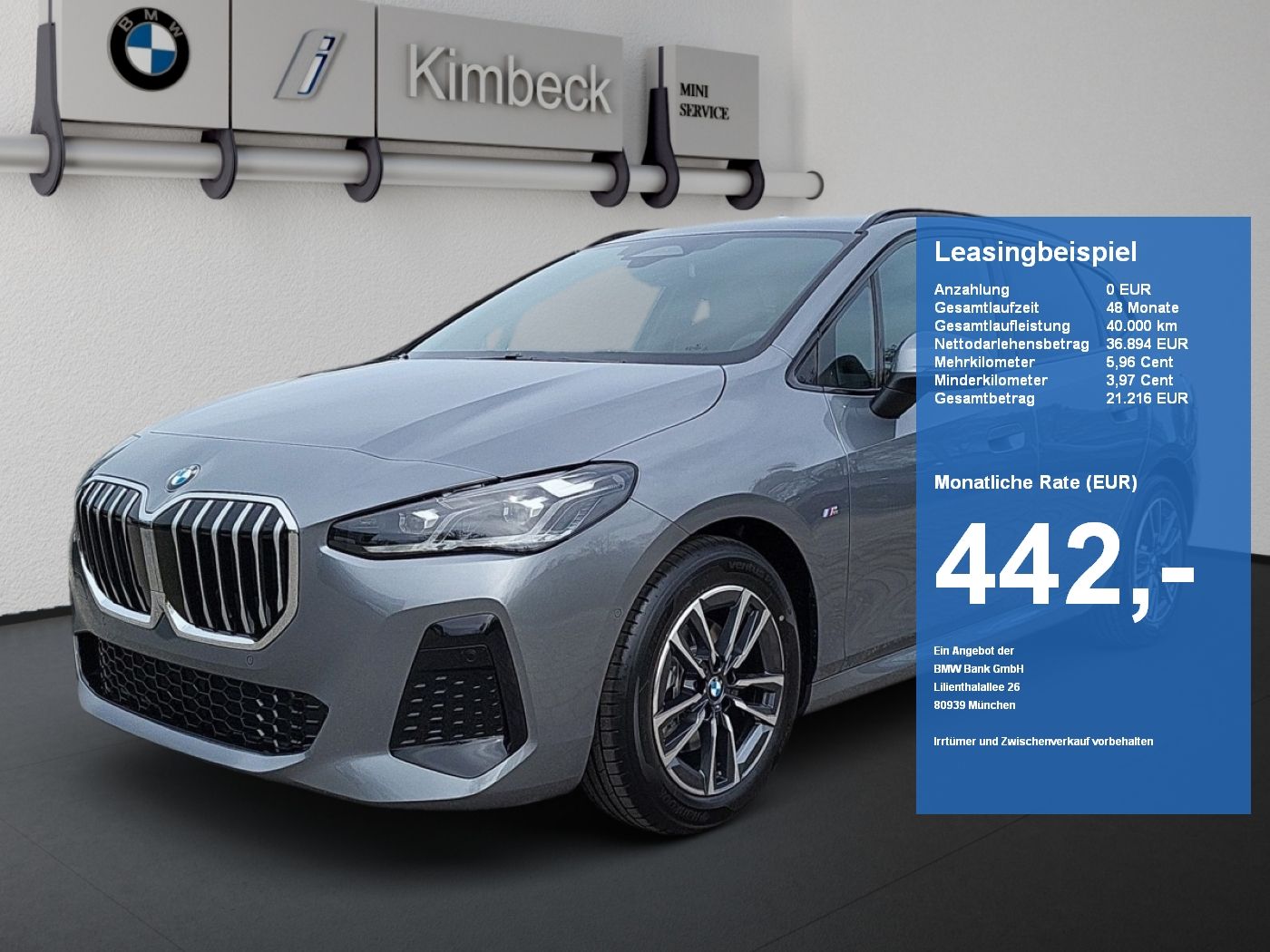 BMW 218i Active Tourer M SPORT LED AHK ACC ParkAss