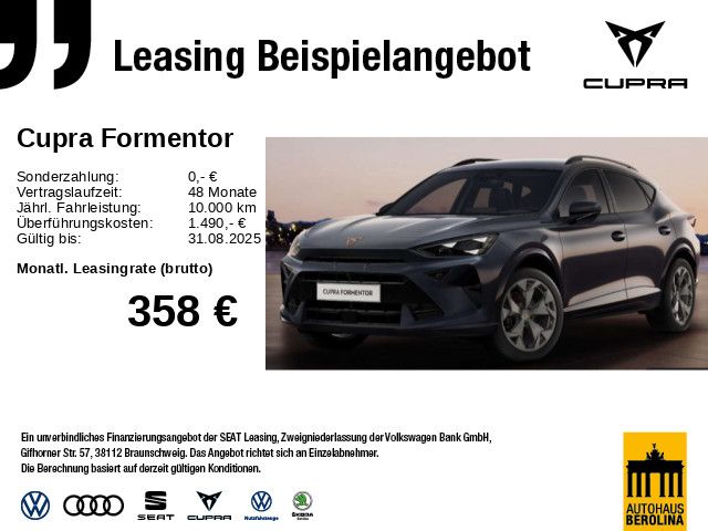 Vorschaubild: CUPRA Formentor 1.5 eTSI DSG *ACC*SENNHEISER*R-CAM* (Fahrzeug-Nr. 249630)