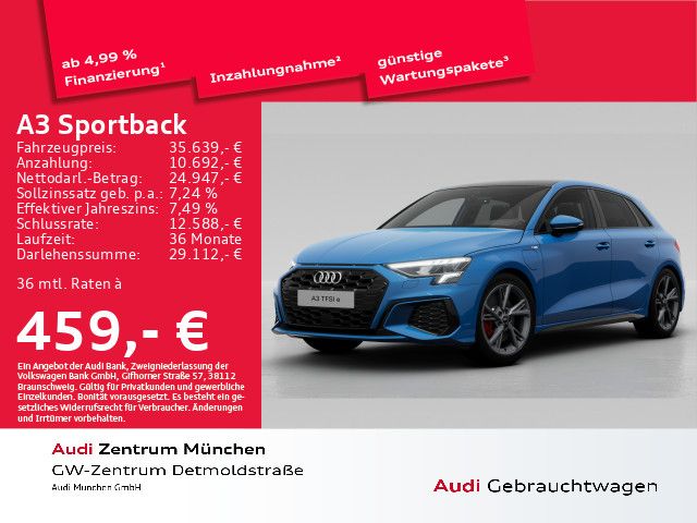 Audi A3 Sportback 45 TFSI e S tronic S line Pano/Kame