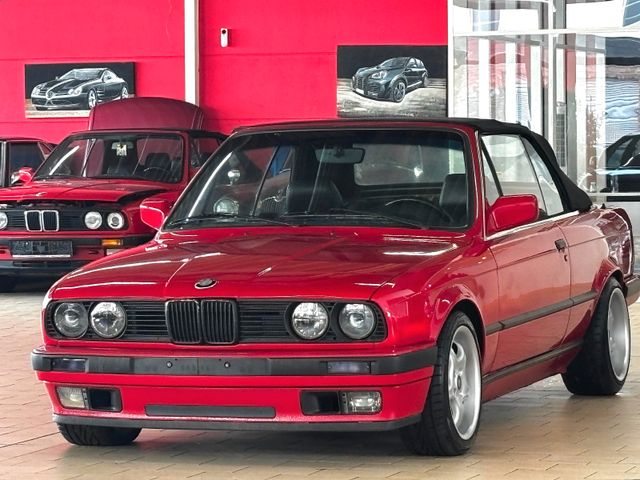 BMW 325i E30 CABRiO *LEDER*SPORTSiTZE*16"BORBET*