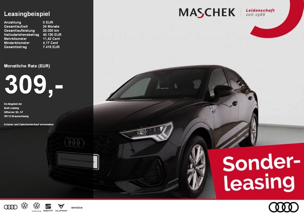 Audi Q3 Sportback S line 35 TDI bis 20.04.! S tronic
