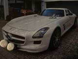 Mercedes-Benz SLS AMG 6.2 V8 -Perlmuttweiss mit roten Leder - Mercedes-Benz SLS AMG in Frankfurt (Main)