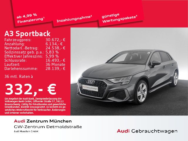 Audi A3 Sportback 40 TFSI e S tronic S line Virtual+/