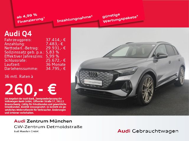 Audi Q4 50 e-tron qu. S line ACC/AHK/Virtual+/Navi+/M