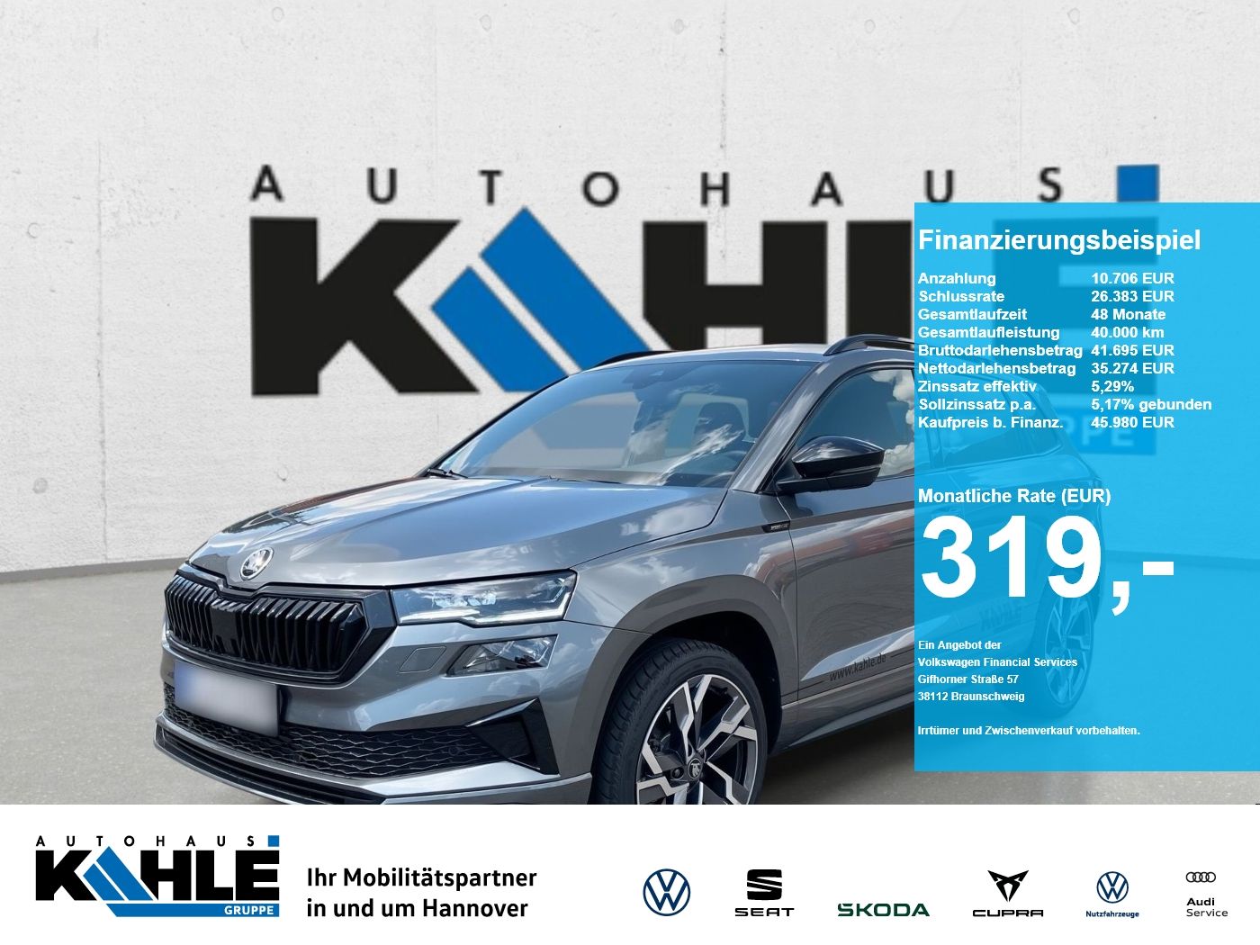 Skoda Karoq 2.0 TDI DSG 4x4 Sportline Navi AHK LED ACC