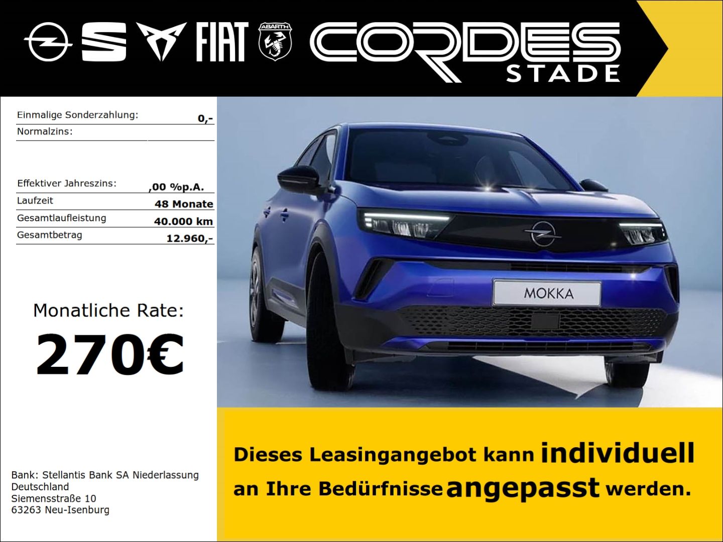 Opel Mokka-e Electric Edition Digitales Cockpit LED A