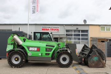 SENNEBOGEN 355 E-Vollgummireifen-Greifschaufel-Teleskop-TOP