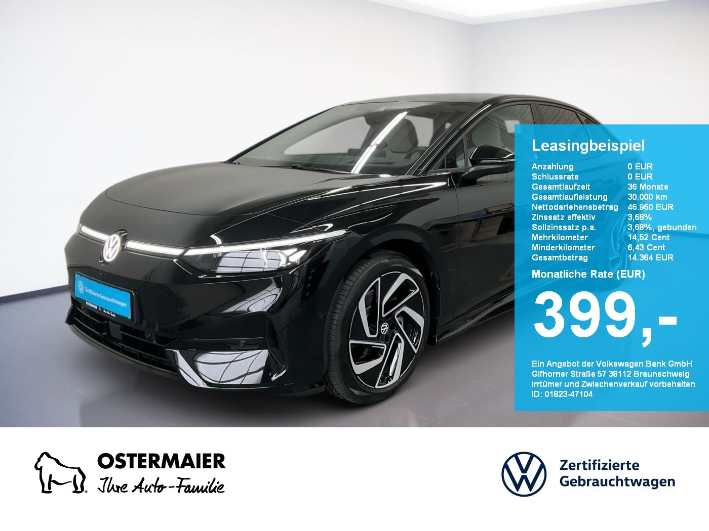Volkswagen ID.7 PRO BLACK STYLE 286PS NP.74T ACC.5J-G.WÄRME