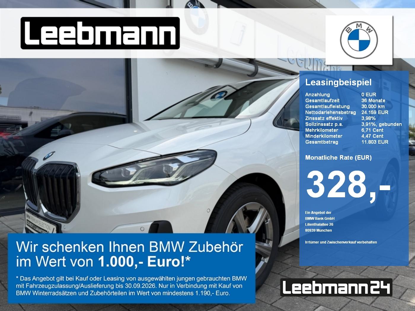 BMW 220i Active Tourer AHK Finanzierung ab 0,99%!