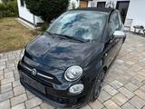 Fiat 500C Rockstar Ellenator Cabrio Teilleder - Fiat 500: Roadster, Schwarz