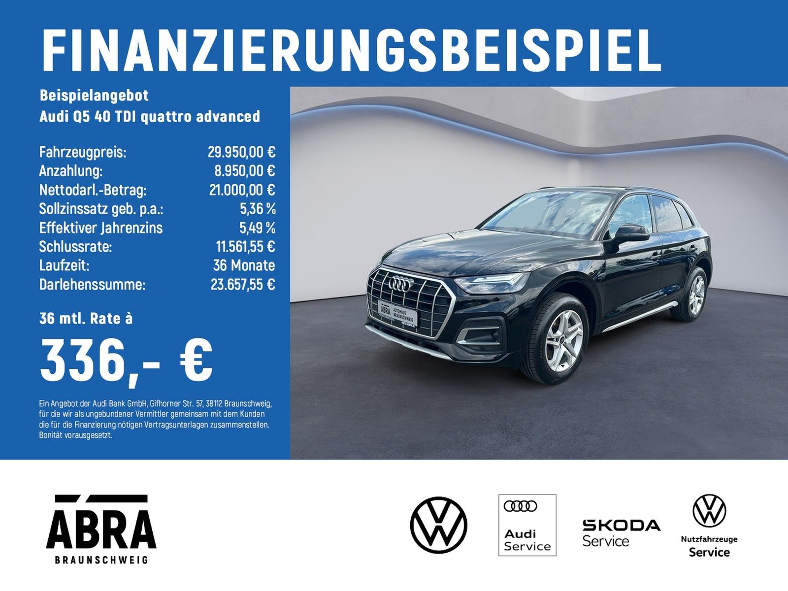 AUDI Q5 40 TDI quattro advanced LED+NAV+CAM+ACC+LANE