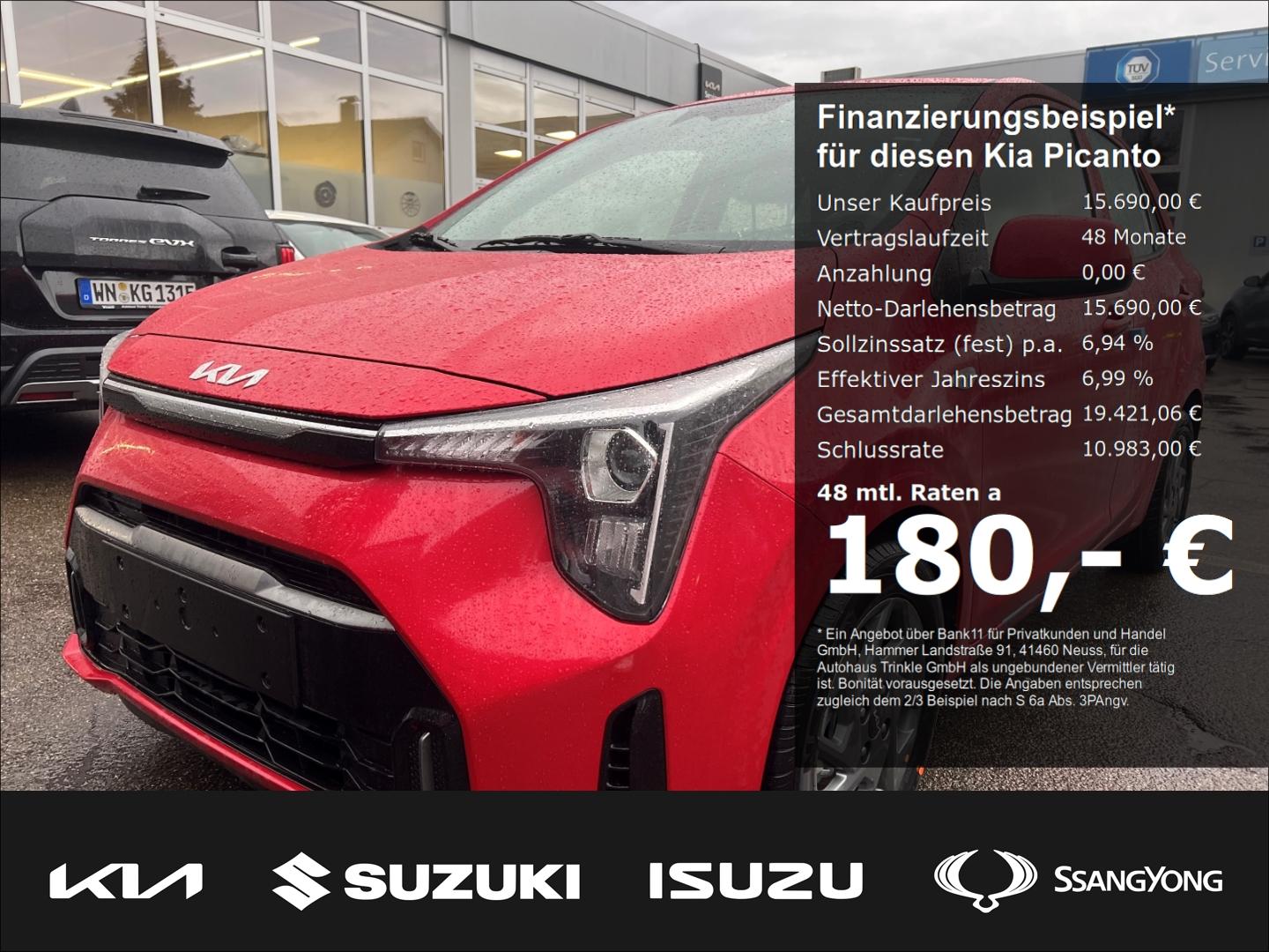 Kia Picanto 1.0 Vision Navi DAB Rückfahrkamera Sitzh