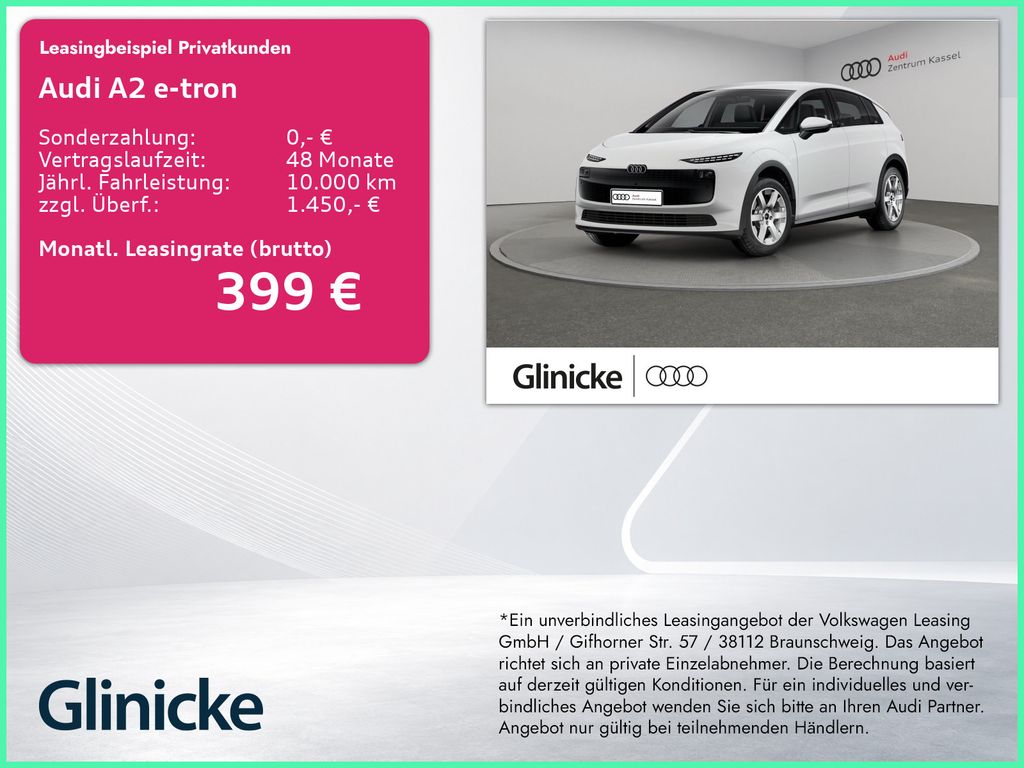 Audi A2 e-tron NEUBESTELLUNG