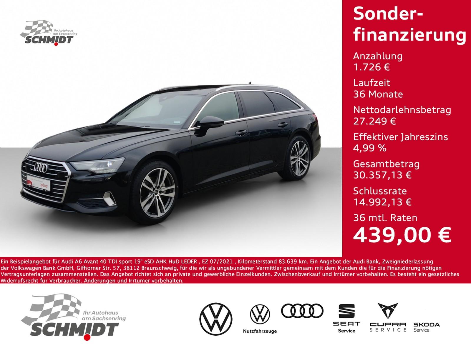 Audi A6 Avant 40 TDI sport 19" eSD AHK HuD LEDER