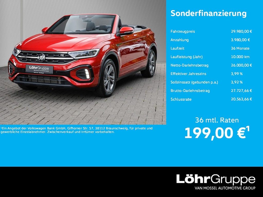 Volkswagen T-Roc Cabriolet 1.5 TSI DSG R-Line "3,99%" AHK, 