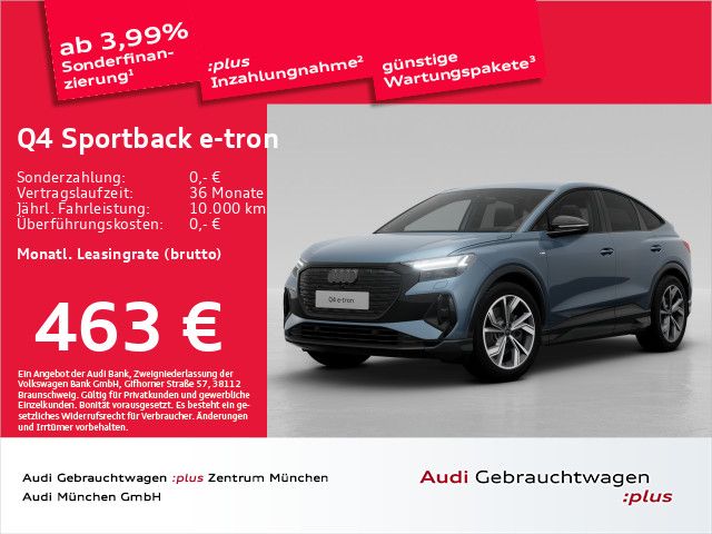 Audi Q4 Sportback 45 e-tron qu. S line AHK/HuD/Virtua