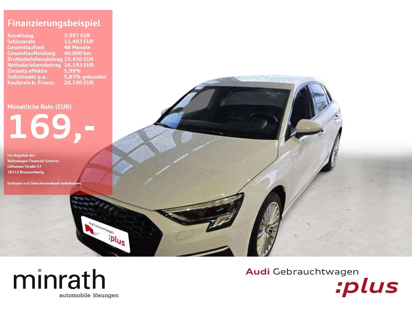 Audi A3 Sportback advanced 30 TFSI BLACK+LED+APP+SHZ