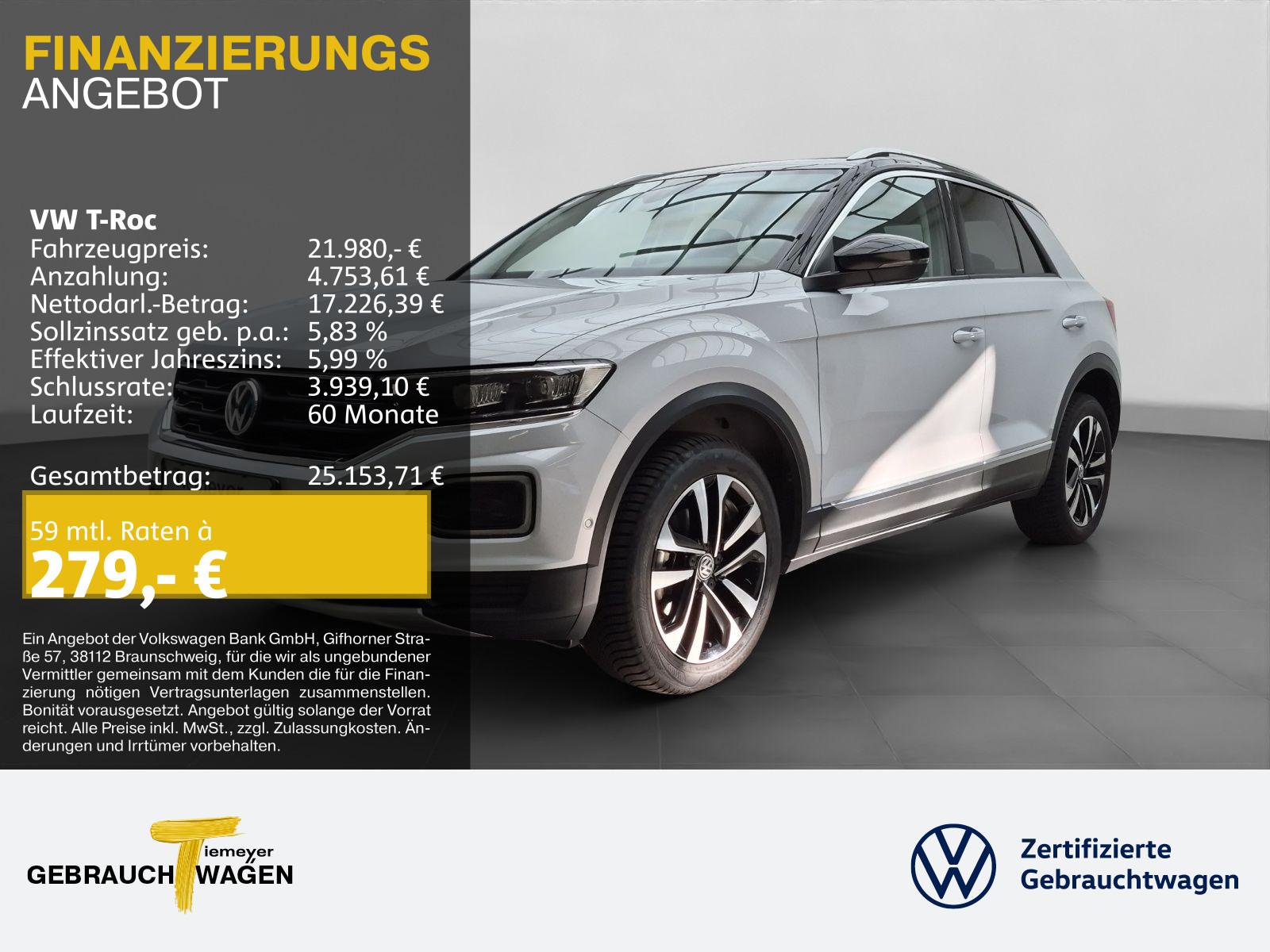 Volkswagen T-Roc 1.5 TSI DSG IQ.DRIVE LED AHK PANO LM17