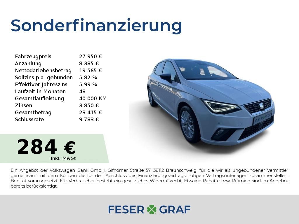 Ibiza FR 1.0 TSI DSG LED/SHZ/Kamera