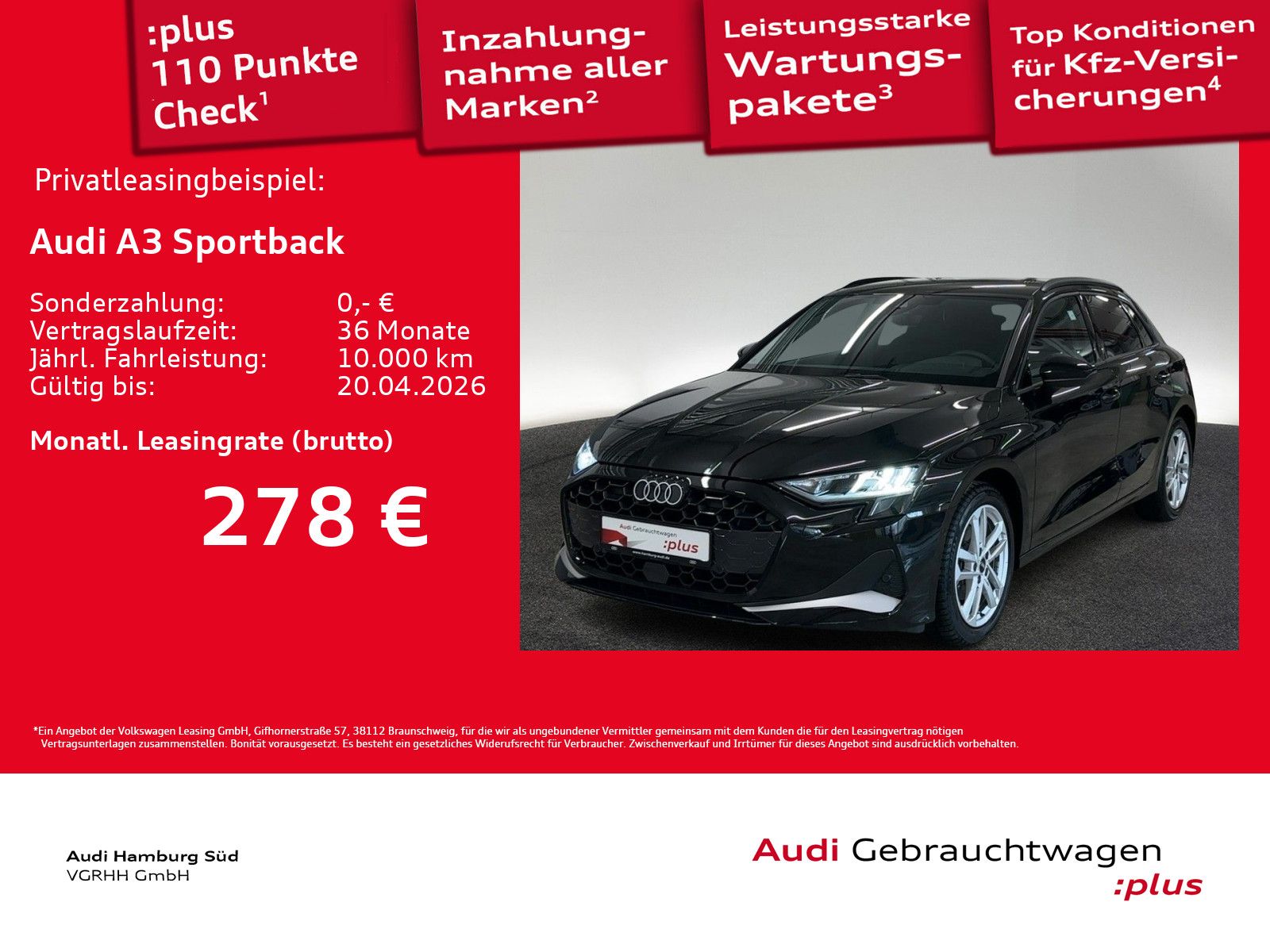 Audi A3 Sportback 30 TFSI advanced S tronic NAV/SONOS
