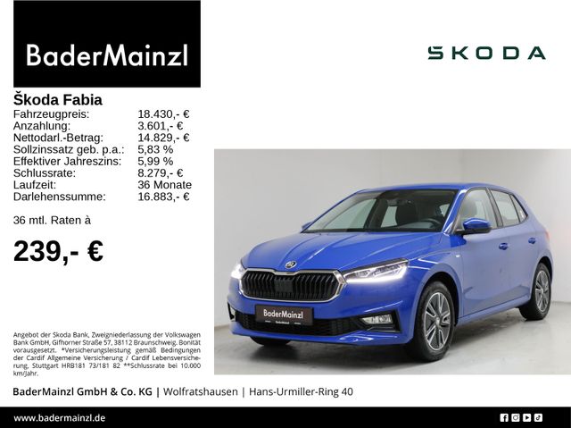 Skoda Fabia 1.0 MPI Tour Navi LED Kamera AAC WSS-Heiz