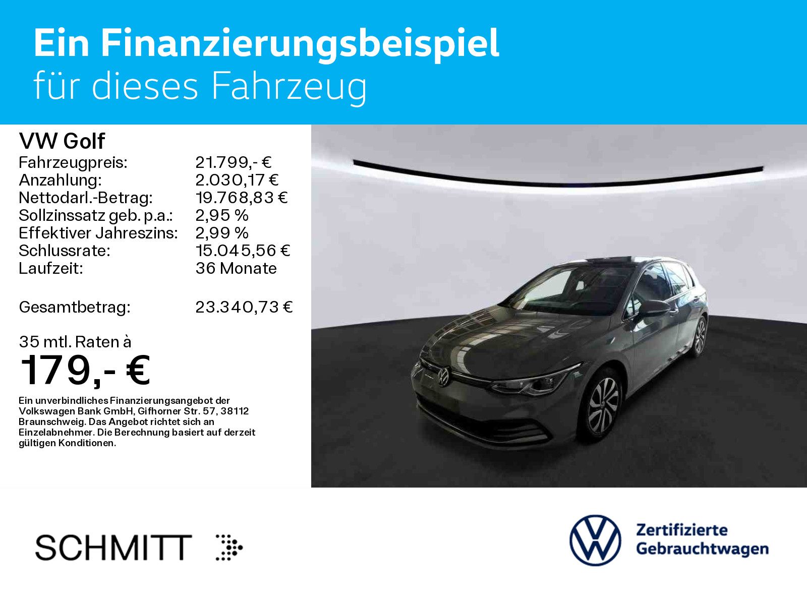 Volkswagen Golf VIII 2.0 TDI DSG ACTIVE IQ.LIGHT AHK PANO K foto 2