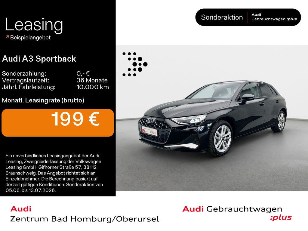 Audi A3 Sportback Advanced TFSI*Navi*LED*Alu*Virtual*