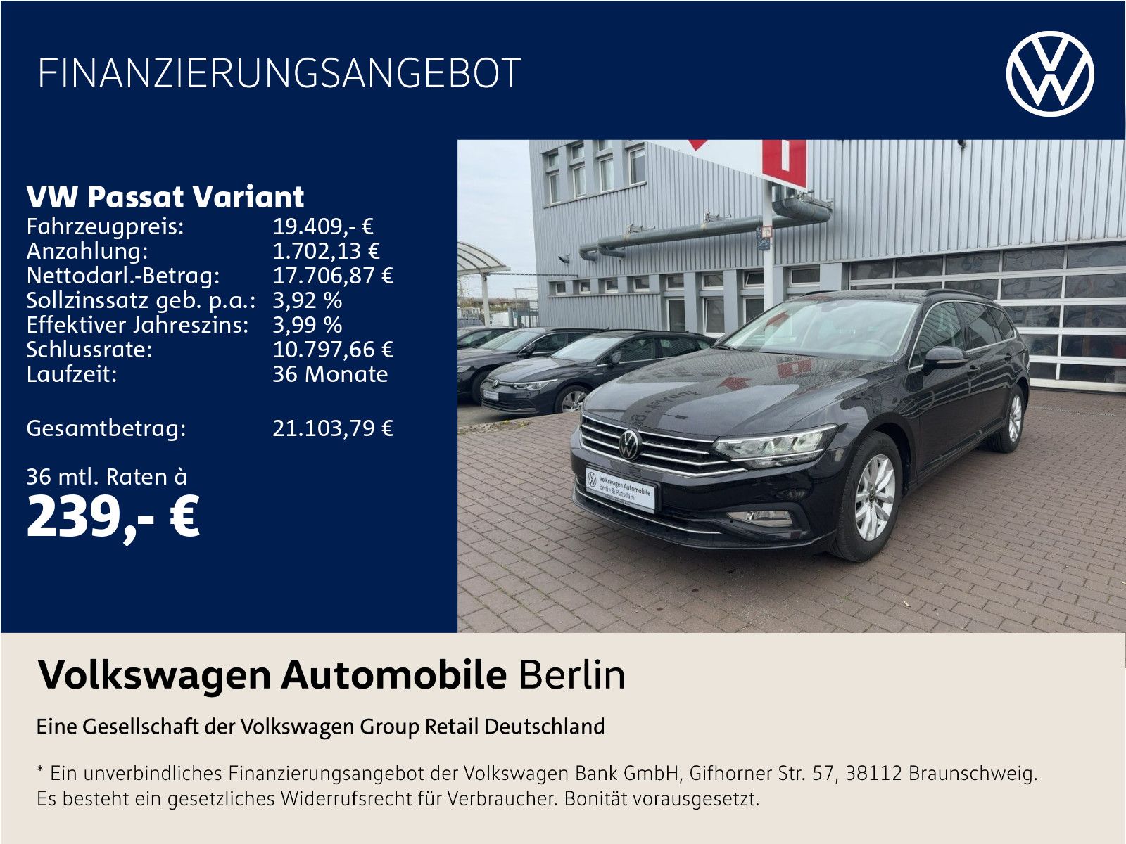 Volkswagen Passat Variant 2022, 2.0D dīzelis, Automāts, Universāls, Melns — Latvijā