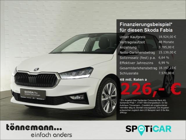 Skoda Fabia STYLE TSI DSG+AHK+SITZHEIZUNG+FRONTKAMERA+