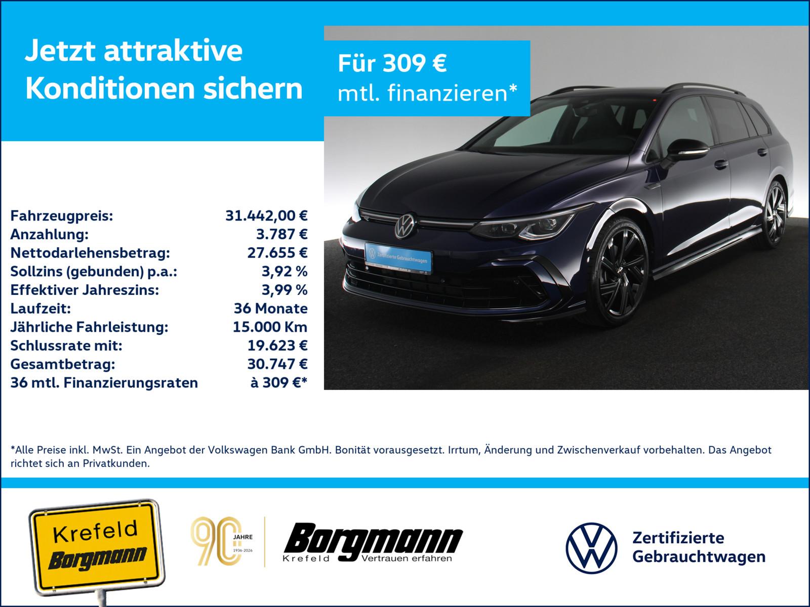 Volkswagen Golf VIII 2.0 TSI R-Line AHK PANO LED ACC NAVI