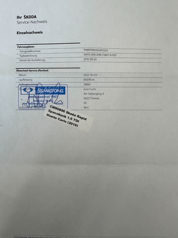 Skoda Rapid Spaceback Monte Carlo 1.6 TDI*XENON*NAVI*